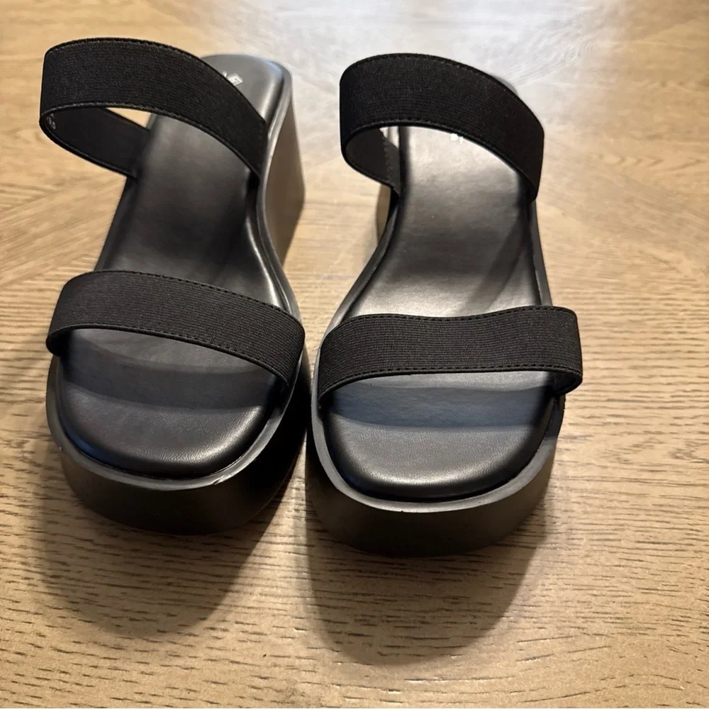 Call It Spring Women's Feliciia Wedge Sandal 11 Black Multi